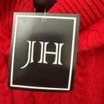 Jessica Howard  Cable Knit Sweater Dress Womens L Red Mock Neck Fit & Flare NWT Photo 10