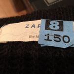 ZARA 𝅺euc  sweater dress with leather zipper trim m Photo 2