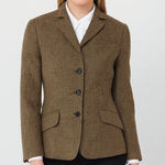 Brooks Brothers 346  100% Wool Houndstooth Women's‎ Blazer Jacket Size 8 Photo 0