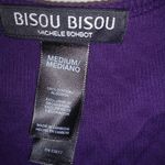 Bisou Bisou  M/L Purple Lace-Up Sexy Tank Top Photo 3