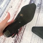 Franco Sarto Vintage 90’s Black Leather Square Toe Slingback Heels Photo 4