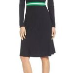 1901 Navy V Neck Sweater Dress Photo 0