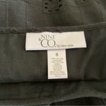 Nine & Co. Black Eyelet Cotton Midi Flare Skirt Size 8 Photo 6