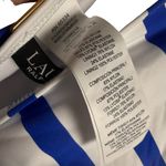 Lauren Ralph Lauren White Blue Port Nautical Striped Lace Up One Piece Swimsuit Size 10 Photo 11