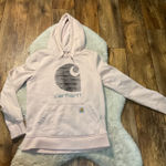 Carhartt Graphic Hoodie Omens Size XS Pink Sweatshirt Pullover Photo 0