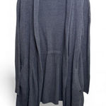 Barefoot Dreams  CozyChic Ultra Lite Cardigan Gray XS Open Knit Drape Loungewear Photo 0