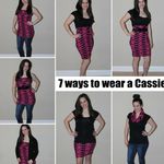LuLaRoe | Cassie Pencil Skirt Navy/Red Stripes Photo 5