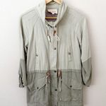 Anthropologie BLU PEPPER x  | Cotton Linen Utility Tone Colorblock Jacket | Small Photo 1
