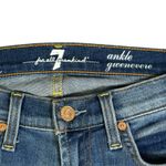 7 For All Mankind  The Ankle Gwenevere Jeans Womens 26 Medium Wash Ankle Stripe Photo 2