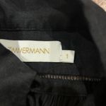 Zimmermann  Espionage Plisse Black Mini Dress Size 1 AU Photo 2