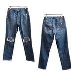 American Eagle Distressed Busted Knees Mom Jean Size 8R 27 Inch Inseam Photo 1