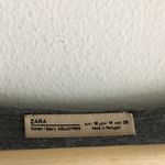 ZARA Abstract Print V Neck Knit Top Rayon Womens Size M Gray Photo 1