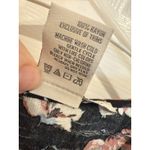 American Rag Floral Button Up Tie Front Top Black Pink White Medium Photo 3