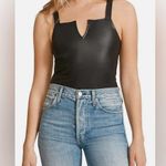BB Dakota Steve Madden Booked and Bossy Bodysuit Black Vegan Leather NWOT Size M Size M Photo 0