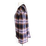 Jessica Simpson  Jenna Womens Boho Hi-Lo Plaid Notch-Neck Pullover Top Small Photo 5
