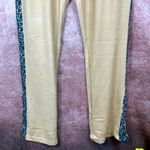Retreat Rhonda Shear Knit Lounge Pants Suntan Abstract Animal L Tan Size L Photo 1