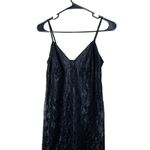 Bloomfield Black Lace Sheer Hem Spaghetti Straps Slip Dress Womens Medium Photo 8