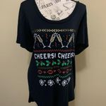 Fifth Sun Semi Sheer Holiday Short Sleeve T-Shirt Photo 1