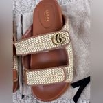 Gucci Tan and Brown Slide Sandals Photo 3