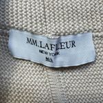 MM Lafleur Open Cardigan Sweater M/L Beige 100% Merino Wool Oversized Shawl Size L Photo 7