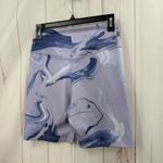 Nike  Dri Fit Women’s Medium Purple Swirl Biker Shorts Athletic Photo 3