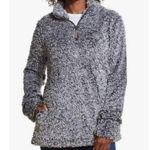 Weatherproof Woman's Large Cozy Gray Long Sleeve 1/2 Zip Pullover Sweater Photo 0