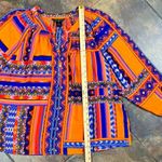 Investments  Multicolored Thin V-neck 1/4 Button Blouse 2X Photo 3