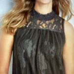 Ultra Pink  grey Lace Sleeveless Blouse Photo 1