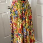 Royal Silk Vintage Floral Maxi Skirt Yellow Size undefined Photo 0