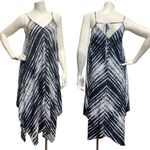 Tyche  Small Spaghetti strap flowing A-line dress black white Handkerchief Dress Photo 1