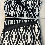 Body Central Bodycon Dress Size M Black White Rave Party Club Y2K Mesh Cut Out Photo 6