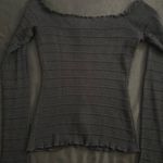 Ambiance Apparel Laced Up Long Sleeve Top Photo 2