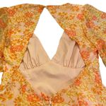 Selfie Leslie  Sally Angel Sleeve Open Back Dress Floral Print Pink Photo 10