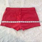 Madewell Red Denim Jean Cutoff Low Rise Shorts Distressed Daisy Dukes Size 29 Photo 10