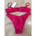 HAIGHT. Agatha Bikini Set in Intense Pink Small New Womens Top Bottoms Leila Photo 6