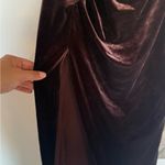 Nookie  Chocolate Brown velvet Dress Photo 6