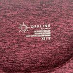 Aerie  Offline Maroon Heather The Hugger Keyhole High Neck Sport Bra Size XS Photo 2