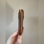 Hunting World Women’s Vintage Leather and Nylon Black and Brown Compact Wallet Photo 11