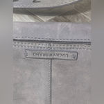 Lucky Brand  Gray Leather Crossbody Bag Adjustable Strap Small Shoulder Purse Photo 1