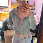 SheIn Super Cropped Zip Up Sweater Photo 0