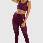 Gymshark True Texture Leggings- Dark Ruby Photo 0