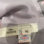 Hanae Mori Vintage Chiffon Gown Dress Floral seventies Made in USA Size 16 Japan Pink Photo 2