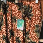 True Destinations Palm Trees Wide Leg Palazzo Pants Resortwear beach coverup L Tan Size L Photo 2