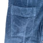 Poetry Cotton Corduroy Shirt Dress Women's 10 Dark Petrol Blue Button Front NWT Photo 3