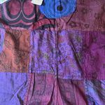 Kathmandu Imports  Romper Overalls Shorts Purple Patchwork Pattern Unisex NWT Photo 4