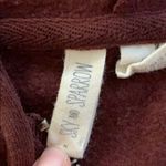 Sky And Sparrow  burgundy crop zip up hoodie Photo 2