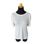 Brochu Walker  SIZE XS WHITE SHOULDER PUFF SHIRT Photo 2