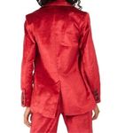Free People  Red Velvet Ashby Blazer Photo 3