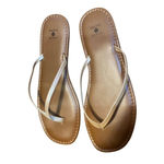 Shade & Shore  size 9 sandals tan white Photo 4