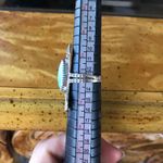 Natural Sleeping Beauty Turquoise Sterling Silver Arrow Ring Size 6 Blue Photo 2